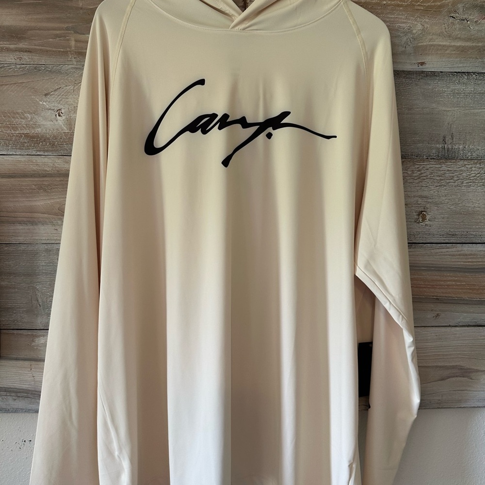 Cavy- Fishing UPF 50 Cream Long Sleeve Tee
